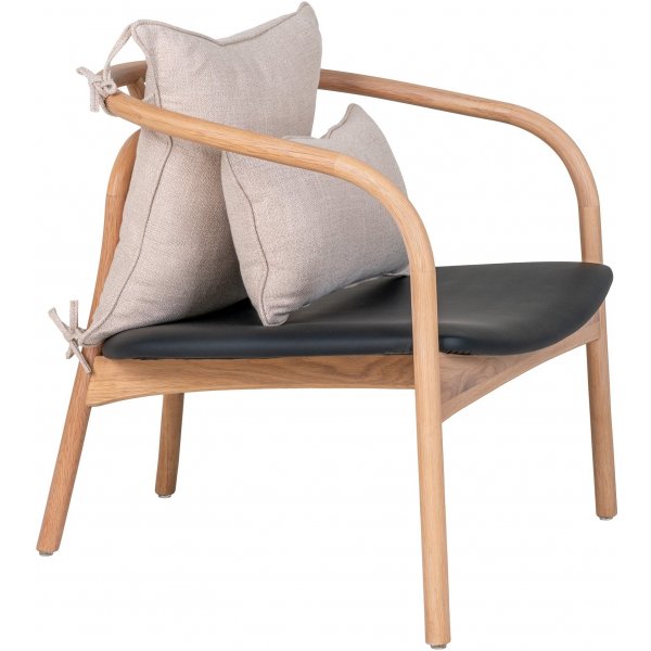 Fauteuil Alberca - Naturel/Noir Fauteuil Alberca - Naturel/Noir