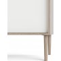 Rome dressoir met 2 schuifdeuren en 3 laden - Hickory/wit