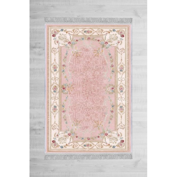 Tapis en velours rose 80x150 cm