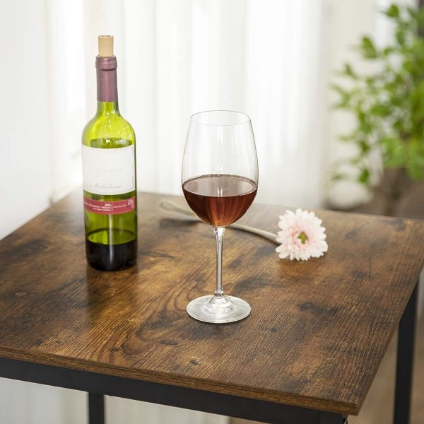 Table de bar Gunnar 60 x 60 cm - Marron/noir