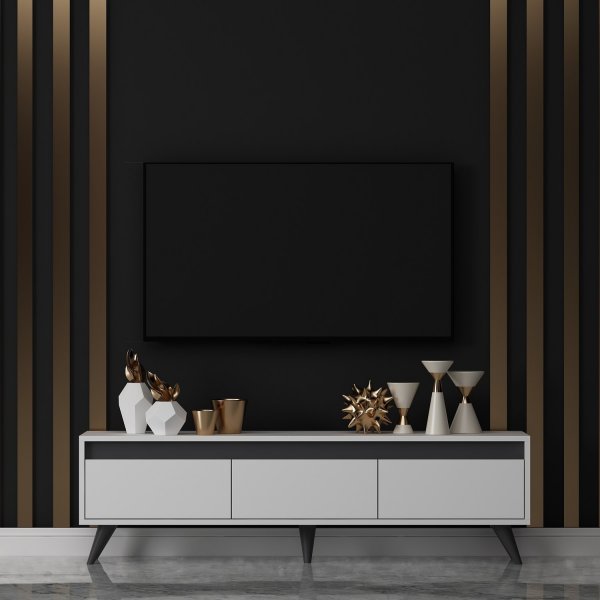 Banc multimédia Secolo - Blanc Banc multimédia Secolo - Blanc