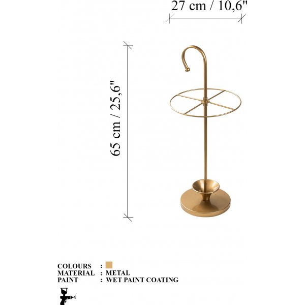 Semsi paraplyställ 2 - Guld Semsi paraplyställ 2 - Guld