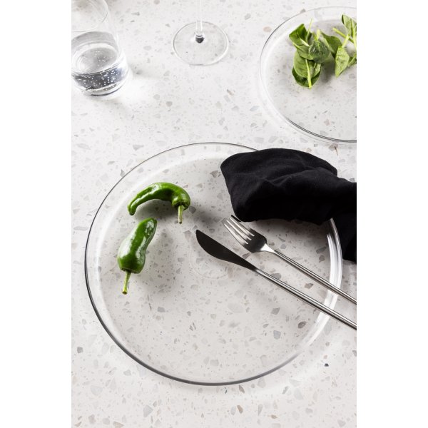 Shine tallrikar 26 cm - Klarglas