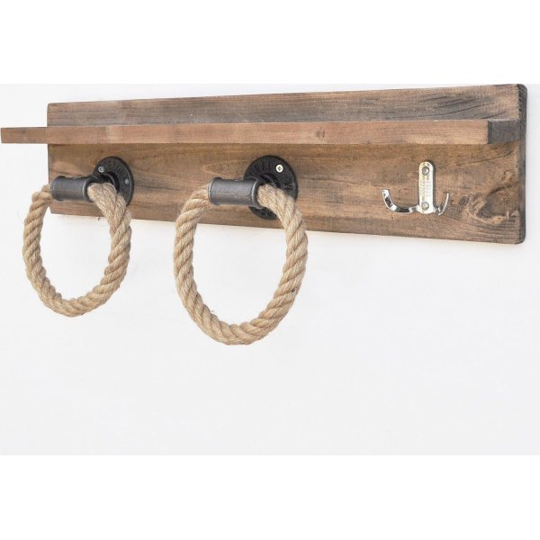 Berken wandplank - Walnoot