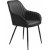 Boston Fauteuil in zwart PU