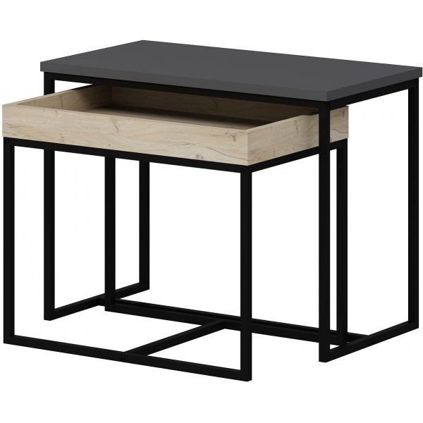 Table d\\\'appoint Alen 65 x 35 cm - Anthracite Table d\\\'appoint Alen 65 x 35 cm - Anthracite