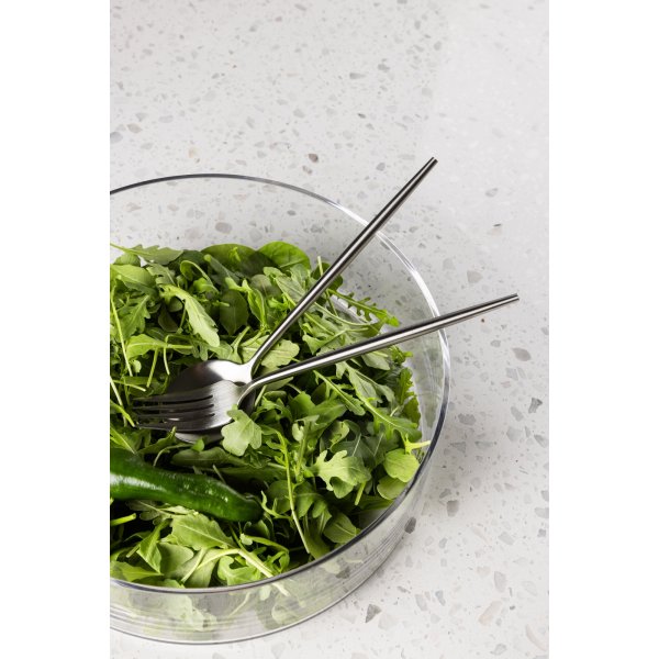 Actief saladebestek - Zilver Actief saladebestek - Zilver