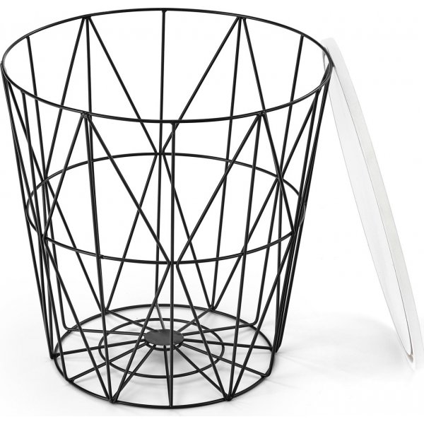 Table basse Harissa Ø42 cm - Marbre blanc/noir Table basse Harissa Ø42 cm - Marbre blanc/noir