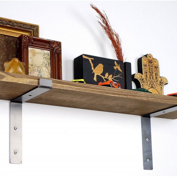 Lamba wandplank 2 - Zwart/walnoot Lamba wandplank 2 - Zwart/walnoot