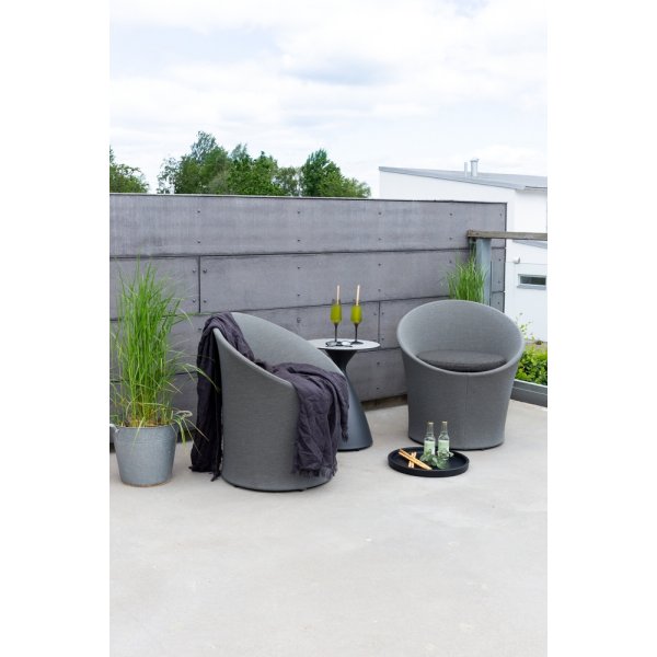 Groupe lounge Spoga - Noir/Gris Groupe lounge Spoga - Noir/Gris