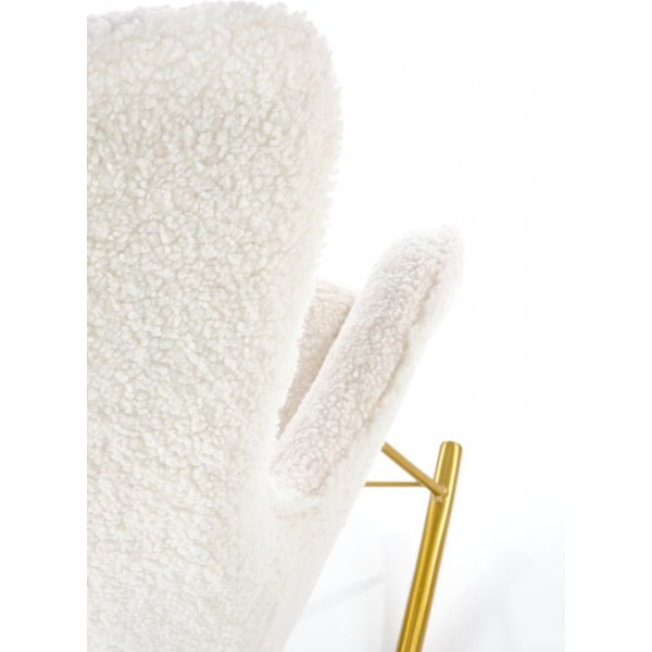 Chaise  bascule Doro - Blanc crme/or