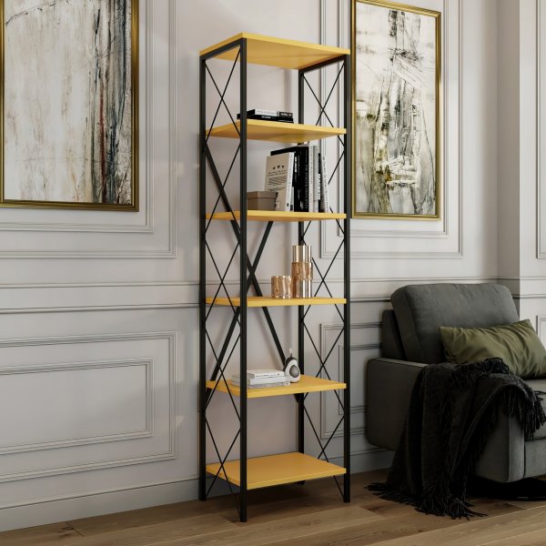 Bibliothèque Catal - Jaune/noir Bibliothèque Catal - Jaune/noir