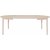 Table  manger Karmy 130-230 x 130 cm - Placage chne pigment blanc