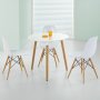 Nesto runt matbord 80 cm - Vit