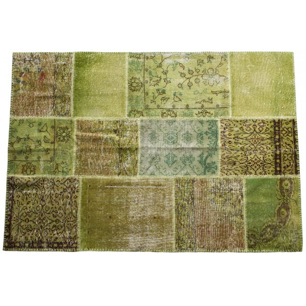 Äkta Patchwork matta Persia - Grön Äkta Patchwork matta Persia - Grön