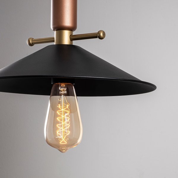 Plafonnier Dodo 2331 - Noir/cuivre Plafonnier Dodo 2331 - Noir/cuivre