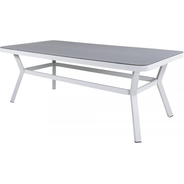 Table  manger Virya 200 x 100 cm - Gris/Blanc