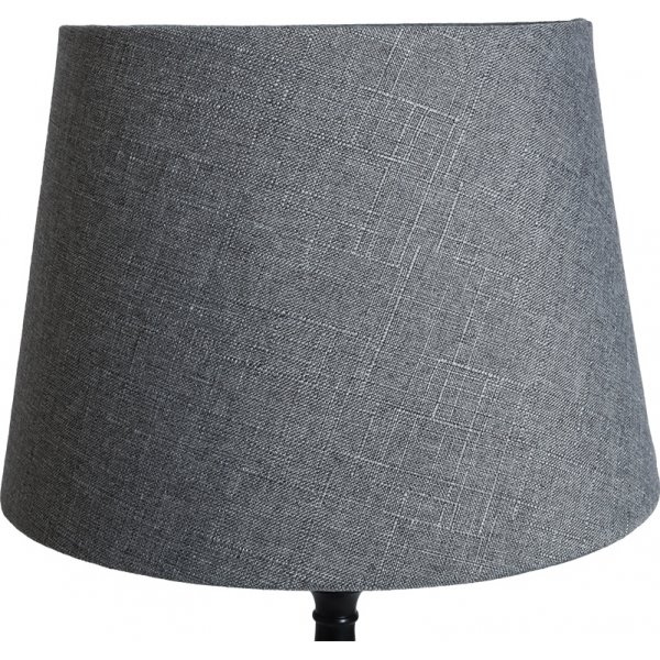 Rund lampskrm 27x35x25 cm - Gr (linne)