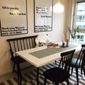 Kundbild Linköping Pinnsoffa kökssoffa - Svart: Härlig Homestyling på Ön -...