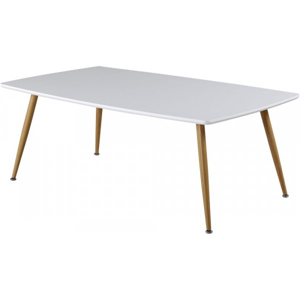 Klockarnäs soffbord XL 120 x 70 cm - Vit/ek Klockarnäs soffbord XL 120 x 70 cm - Vit/ek