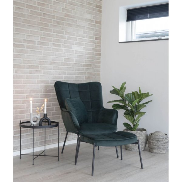 Fauteuil Glasgow - Vert/noir Fauteuil Glasgow - Vert/noir