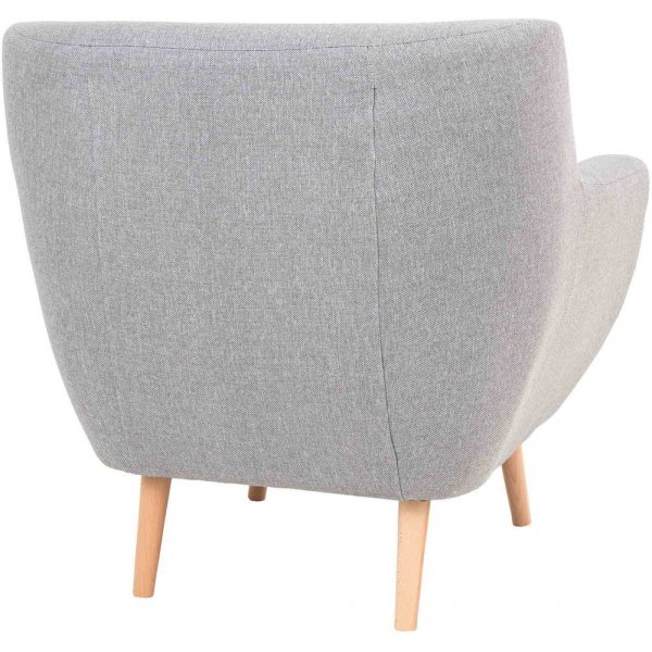 Monte Fåtölj - Ljusgrå/bok Monte Fåtölj - Ljusgrå/bok