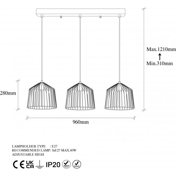 Plafonnier Gato 12065 - Or