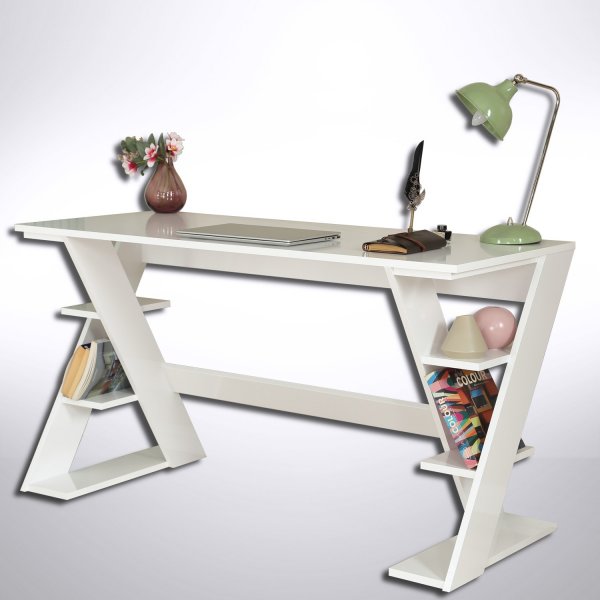 Lungo skrivbord 140 x 60 cm - Vit Lungo skrivbord 140 x 60 cm - Vit