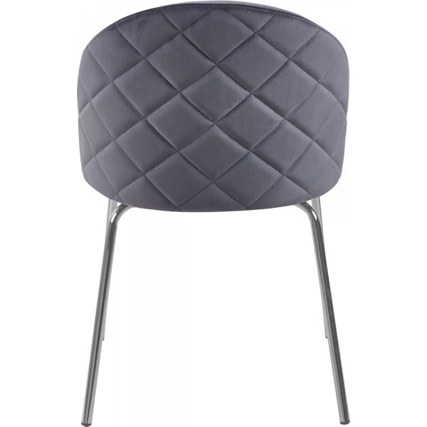 Matgrupp Sumner Ø80 cm ek/vit med 2 st Plaza stolar i grå sammet Matgrupp Sumner Ø80 cm ek/vit med 2 st Plaza stolar i grå sammet