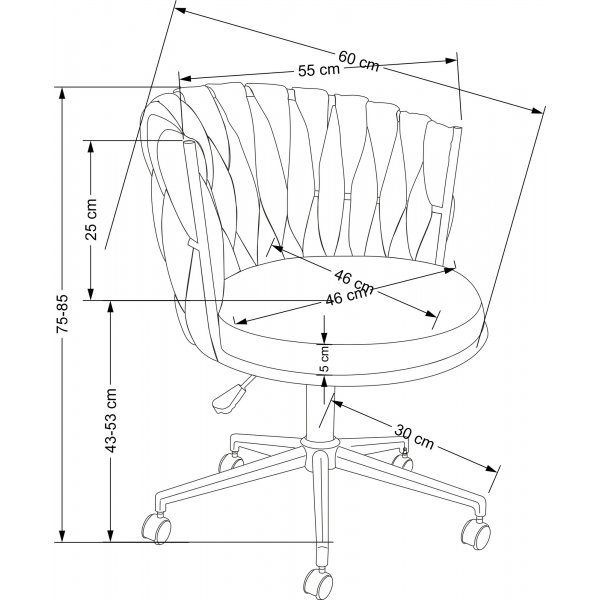 Chaise de bureau Talon - Rose
