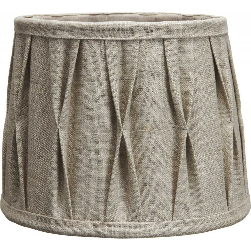 Sofia Plissé Stygn lampskärm - Natur - 25 cm - Lampskärmar