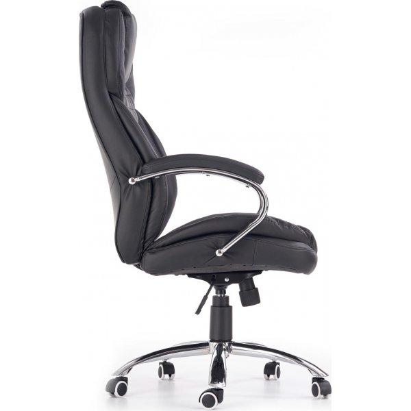 Chaise de bureau Liam - Cuir artificiel noir