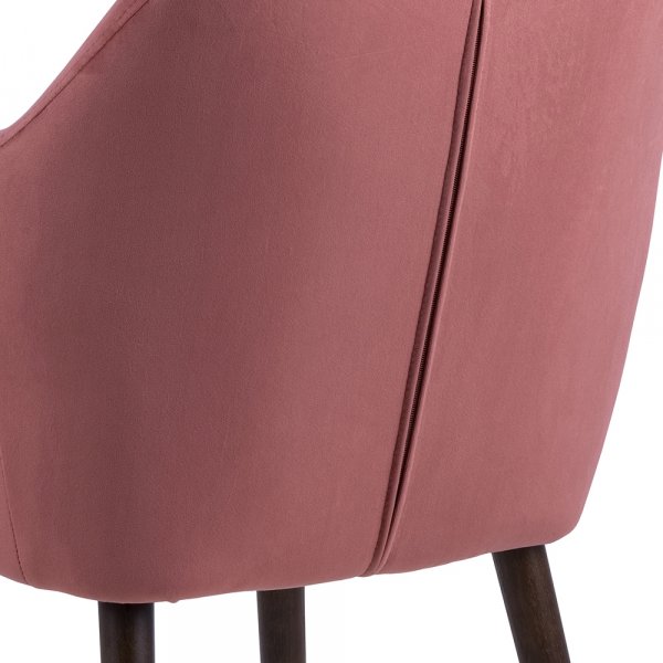 Fauteuil Nora - Rose/chêne Fauteuil Nora - Rose/chêne