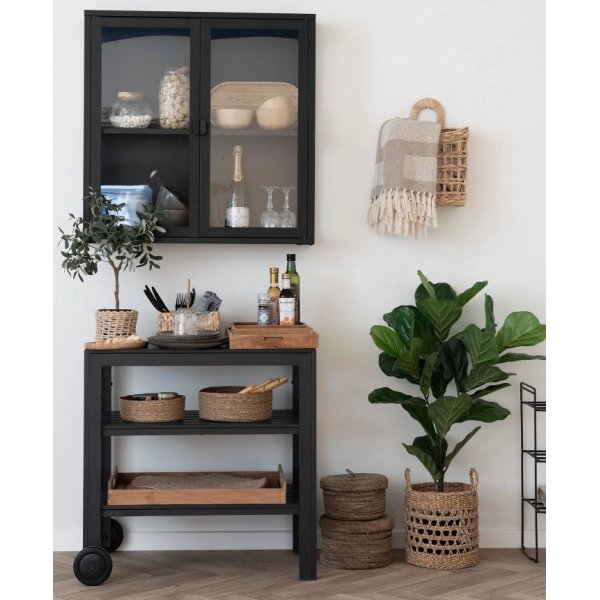 Taormina serveerwagen - Zwart