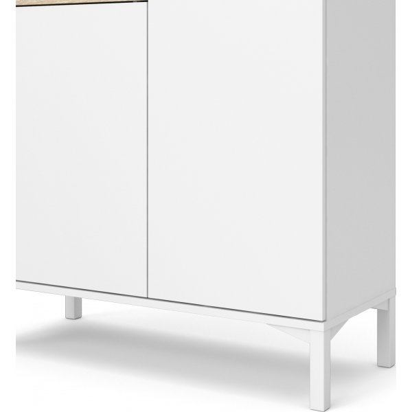 Armoire Roomers - Blanc/chêne Armoire Roomers - Blanc/chêne