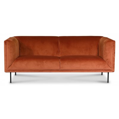 Savona 3-sits soffa i orange sammet