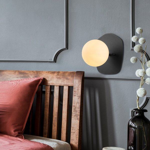 Well wandlamp 11680 - Zwart/wit