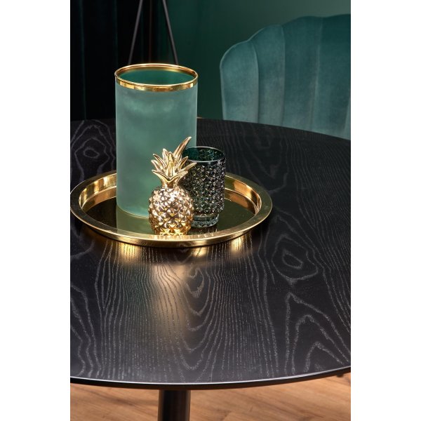 Table à manger Liam Ø120 cm - Noir/or Table à manger Liam Ø120 cm - Noir/or