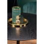 Liam eettafel 120 cm - Zwart/goud