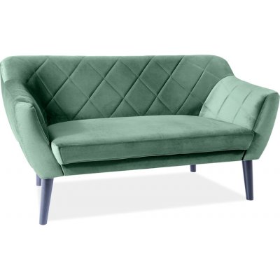 Karo 2-sits soffa - Grön sammet