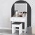 Coiffeuse Felix avec tabouret 65 x 35 cm - Blanc