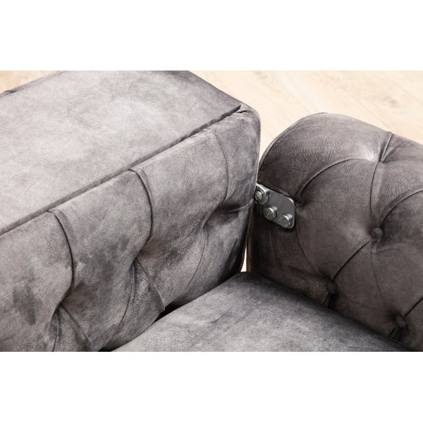 Arredo Capitone 3-sits bäddsoffa - Antracit Arredo Capitone 3-sits bäddsoffa - Antracit