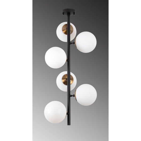 Plafonnier à facettes 10445 - Noir/antique/blanc Plafonnier à facettes 10445 - Noir/antique/blanc