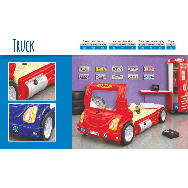 Lastbil Antonio barnsng - Valfri frg!