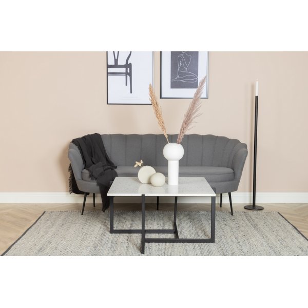 Ballini 3-sits soffa - Gr + Textilrengring fr mbler