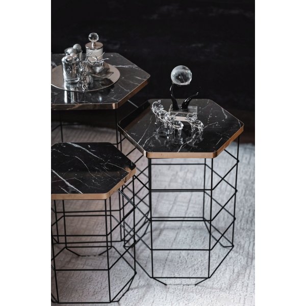 Table basse Drew - Chne/noir