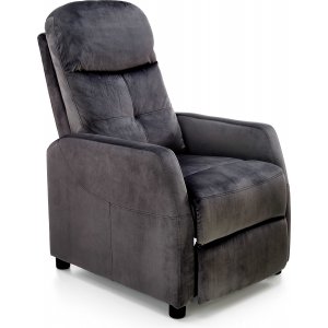 Fauteuil inclinable Gunvor en velours noir