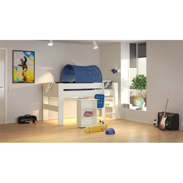 Voor kinderhoogslaper 90 x 200 cm - Zuiver wit