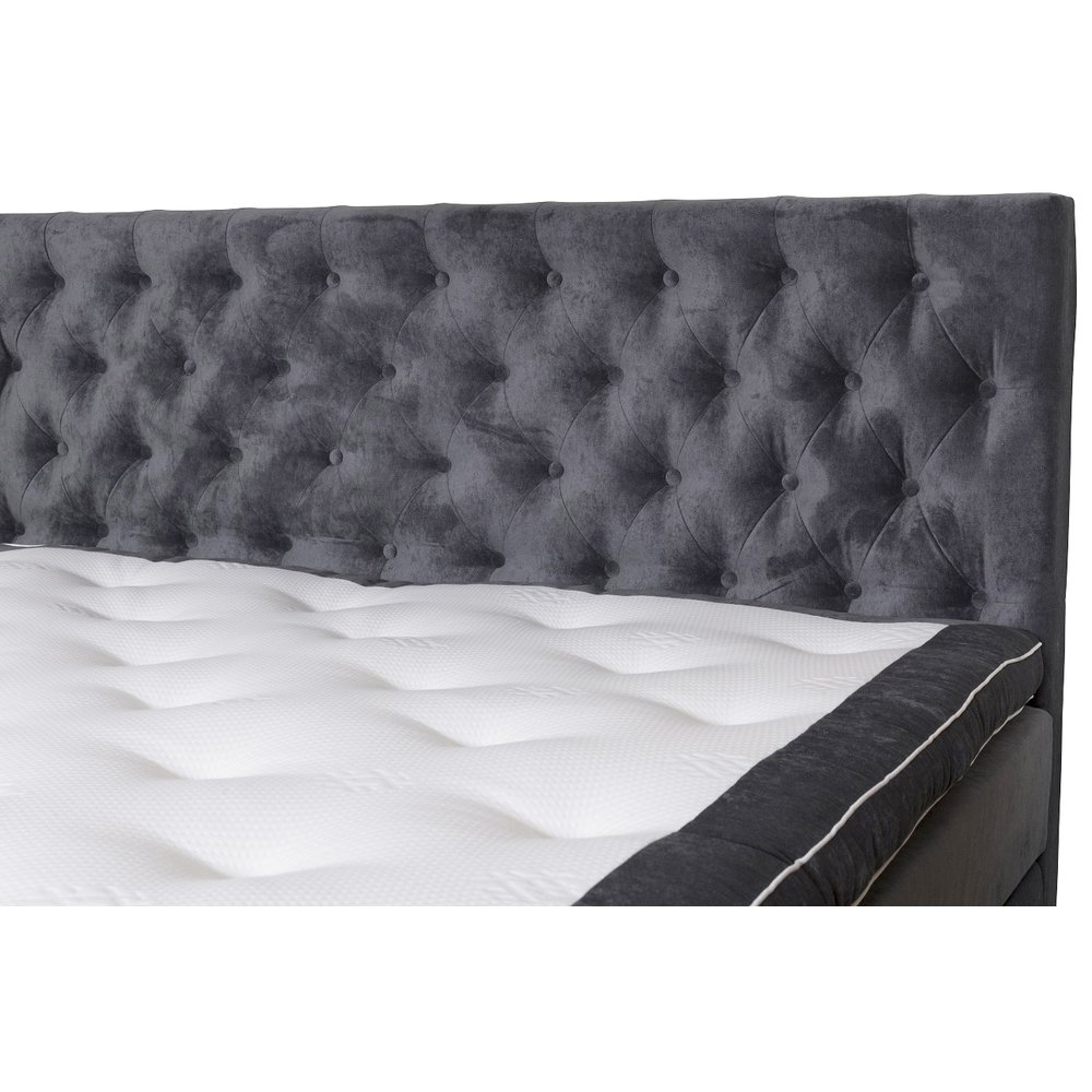 Flair lyx sänggavel 180 cm grå sammet 2290 kr trendrum.se