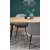 Table  manger Rocky 120-160 cm - Chne/noir